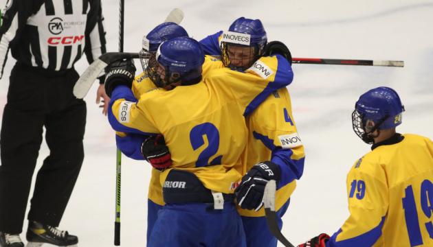 Юні хокеїсти збірної України здобули другу перемогу на турнірі Olympic Hopes