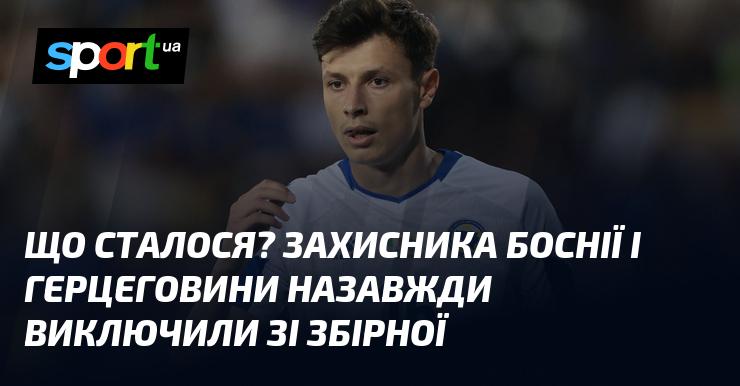 Що трапилось? Захисника збірної Боснії і Герцеговини назавжди усунули з команди.