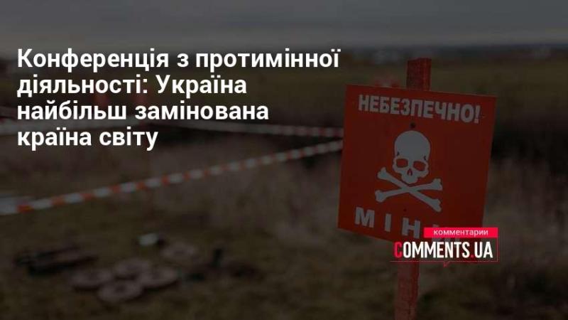 Конференція, присвячена питанням протимінної діяльності: Україна є найзамінованішою державою у світі.